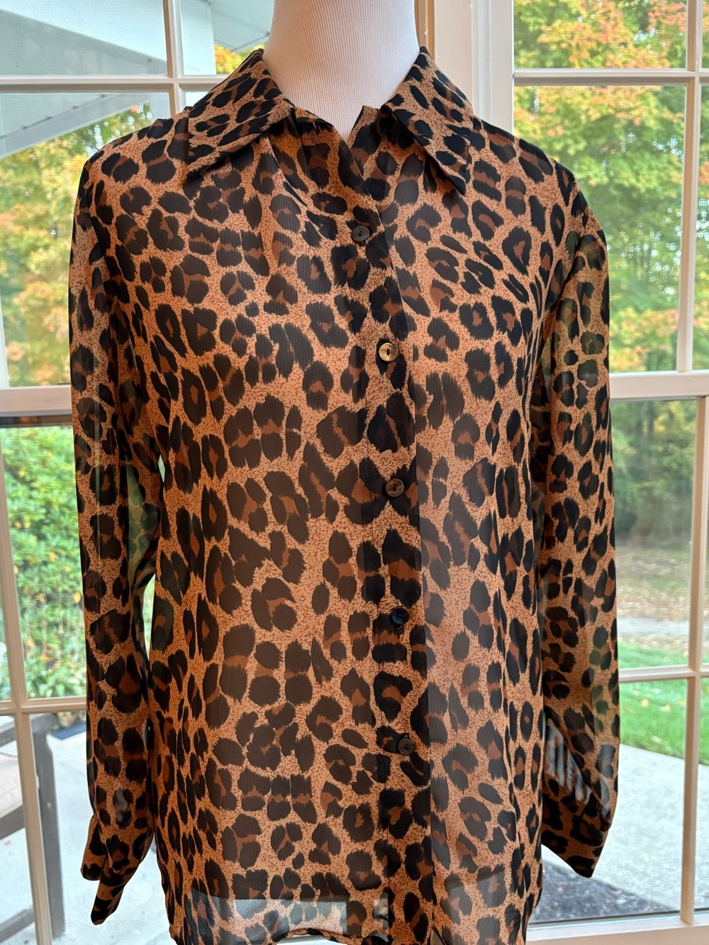 Isabel Ardee animal print blouse size 6